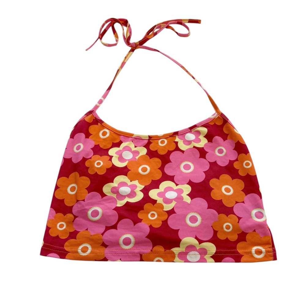 SHEIN Flower Halter Crop Top